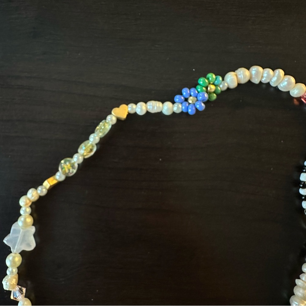 Preppy Colorful handmade choker necklace - Picture 2 of 5